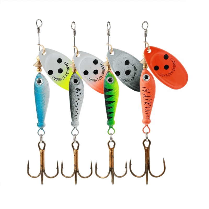 Dr.Fish 2pcs Fishing Spinner Kit 11g 15g 18g blue 11g