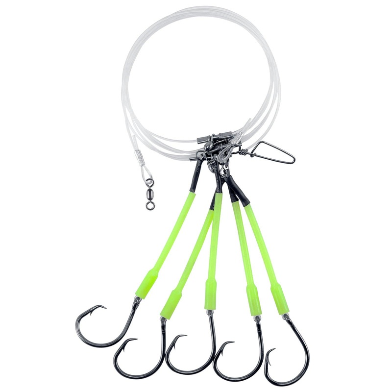 Dr.Fish 2pcs Glow Deep Drop Snapper Rigs 6/0-9/0 6/0