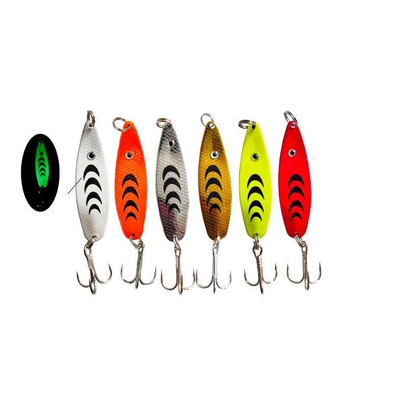 Dr.Fish 3 pcs “S” shape Fishing Spoons 6.5g 5cm gold