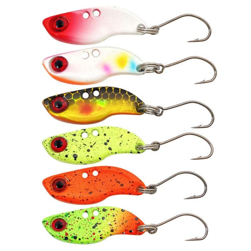 Dr.Fish 3pcs Alloy Blade Spoon Fishing Lures 2.5g 3.5g 5g 1# 2.5g