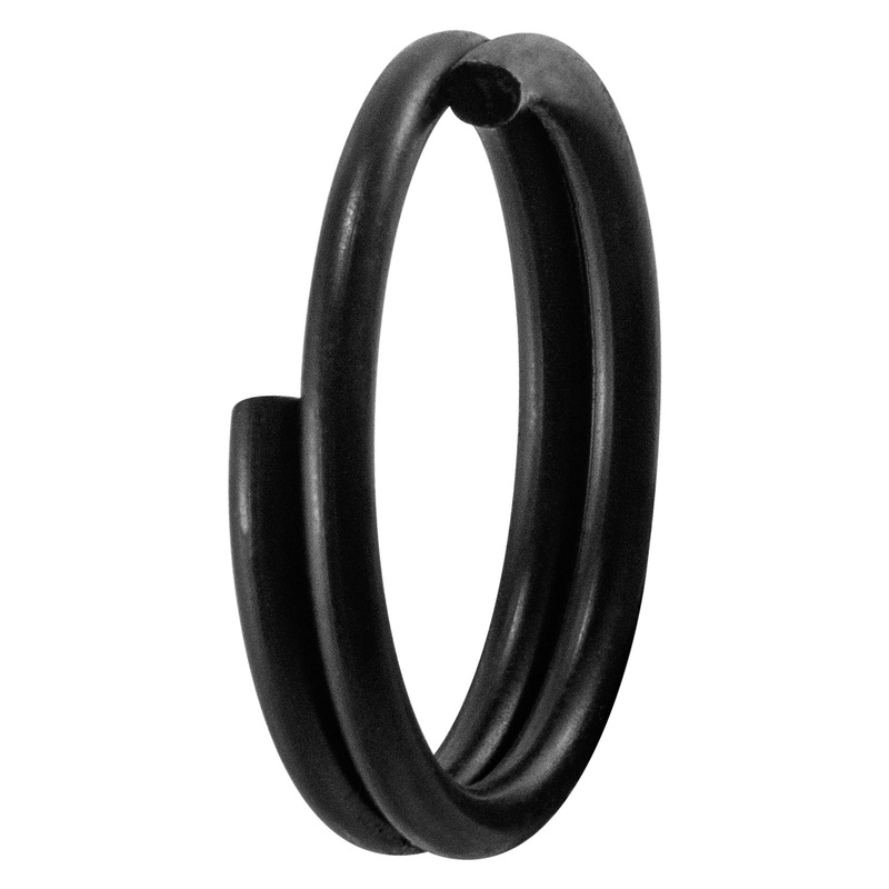 Dr.Fish 50 pcs matt black split rings #1-#12 6.6lb-103lb #1