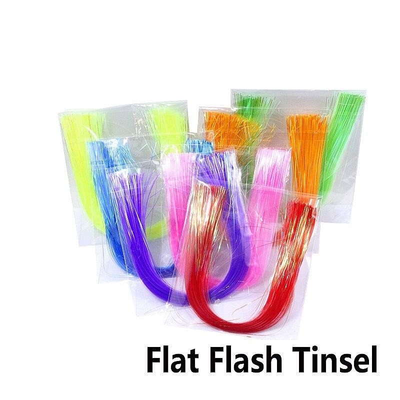 Dr.Fish 5pcs Flash Fly Tying Materials (8 colors) orange