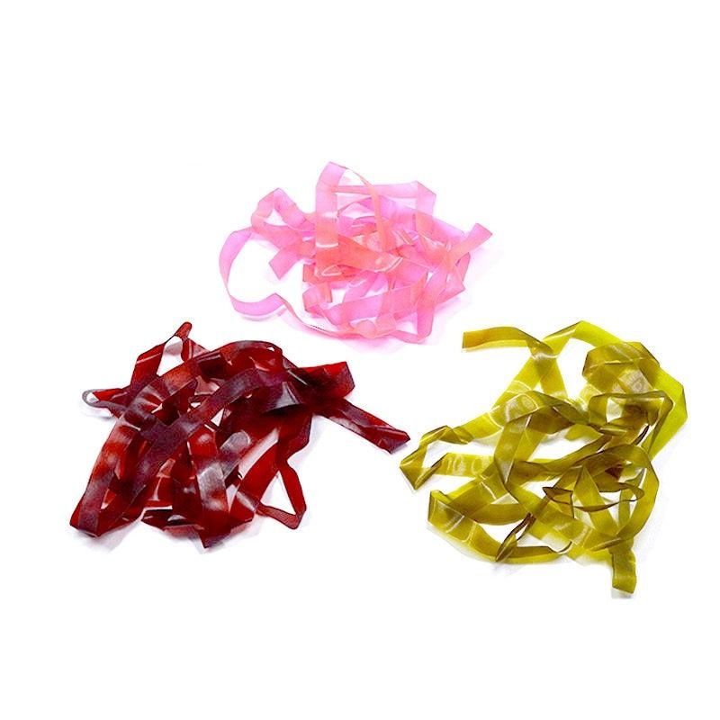 Dr.Fish 5pcs  Scud Backs Elastic Silicone Worm Body Fly Tying Material 6mm (12 Colors) A