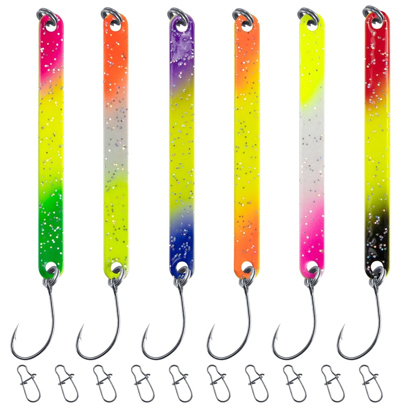 Dr.Fish 6pcs Trout Bait Trout Stick Spoon 2.5g/3g/4g 2.5g