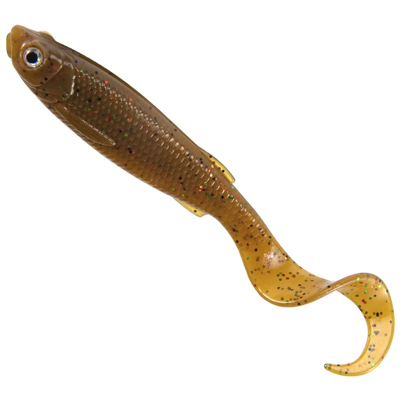 Dr.Fish 8 pcs Grub Fishing Lures  2″/2.5″ 2″-1/32oz Brown