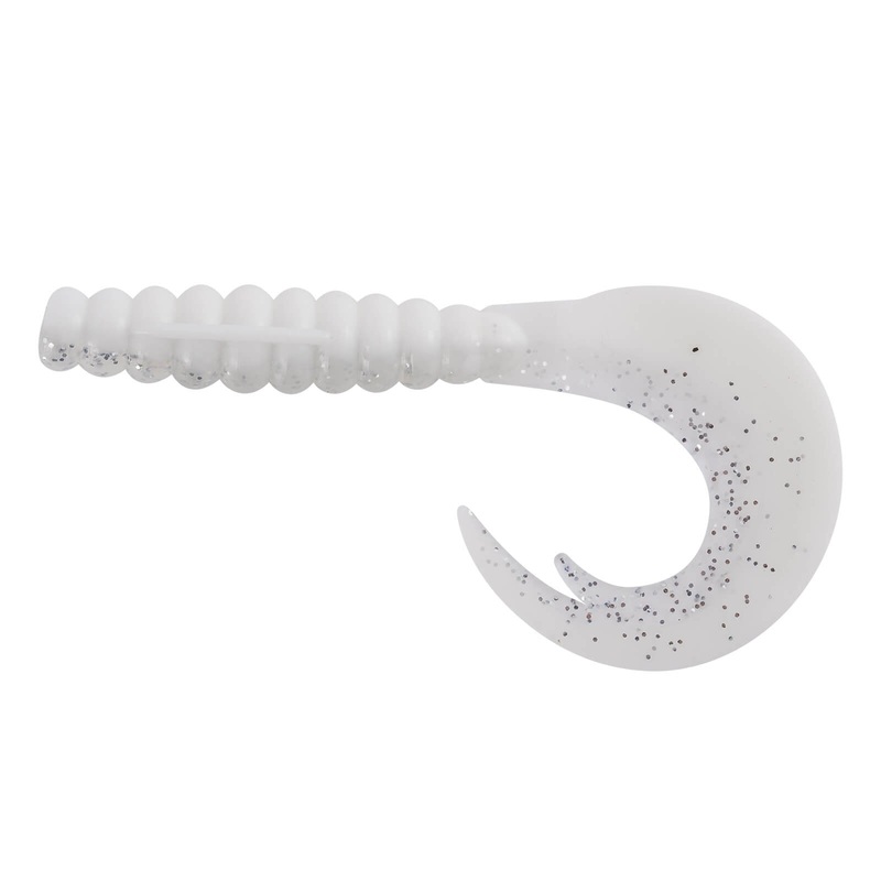 Dr.Fish Grub Soft Plastic Worm Baits 2”-3” Cyan and Yellow 2″-15pcs