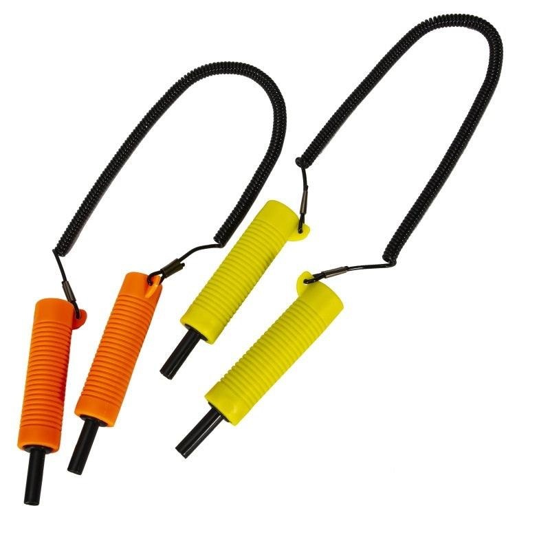 Dr.Fish Ice Fishing Safety Retractable Ice Awls Ice Breaking Tool Orange