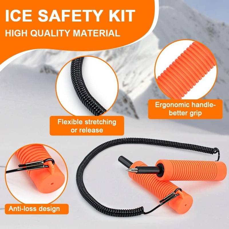 Dr.Fish Ice Safety Picks Kit Yellow