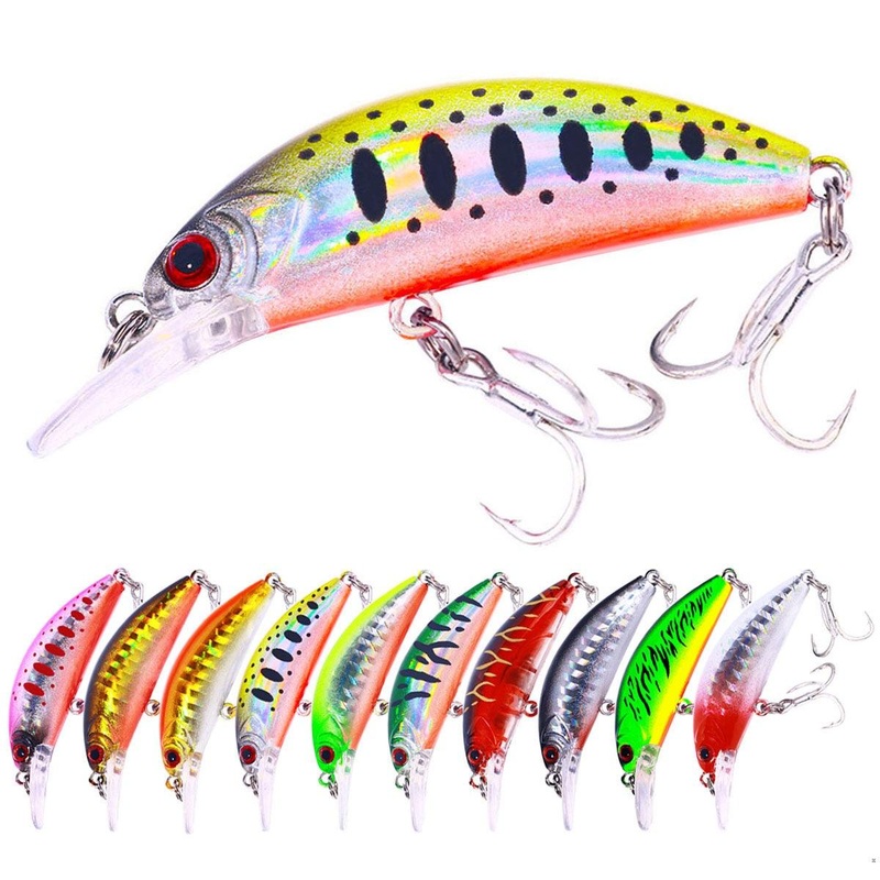 Dr.Fish Minnow Bass Fishing Lures 6.2cm 5.5g 1#