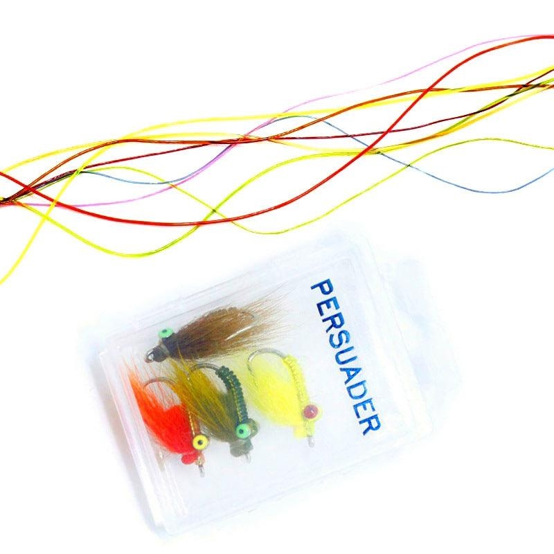 Dr.Fish Transparent Glassy Body Wrap Fly Tying Materials 3mm (6 colors) 0.8mm clear