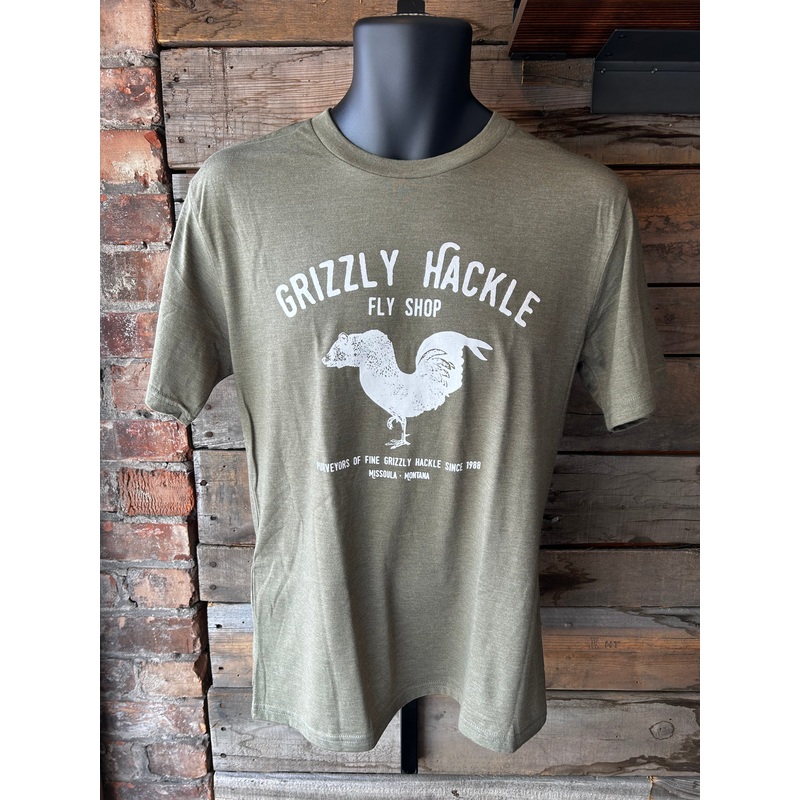 Grizzly Hackle Grizzly Chicken T-Shirt Olive Small
