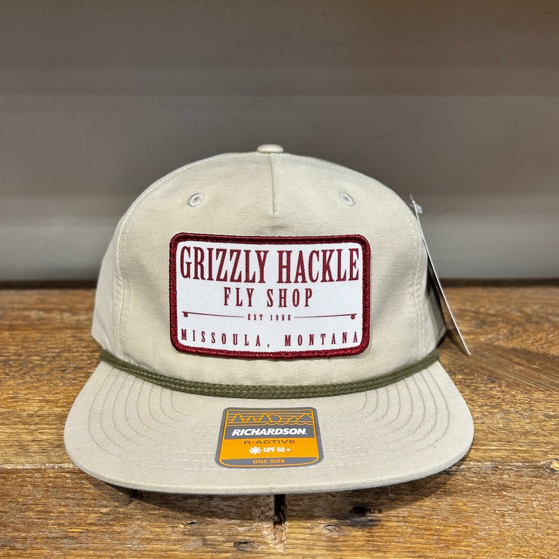 Grizzly Hackle Patch Vintage Hat Sand Dune/Loden
