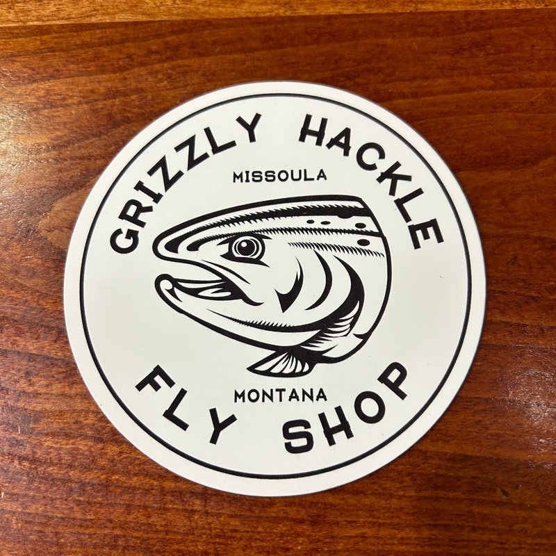 Grizzly Hackle Stickers- Circle Fish Circle Fish