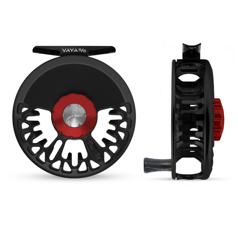 Abel Vaya Series Fly Reel 4/5 Satin Slate/Satin Red Drag/Ebony