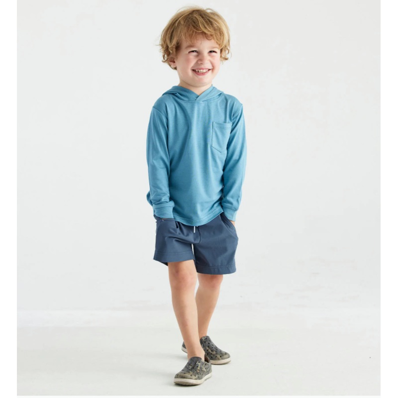 Free Fly Toddler Bamboo Shade Hoody 2T Bluestone