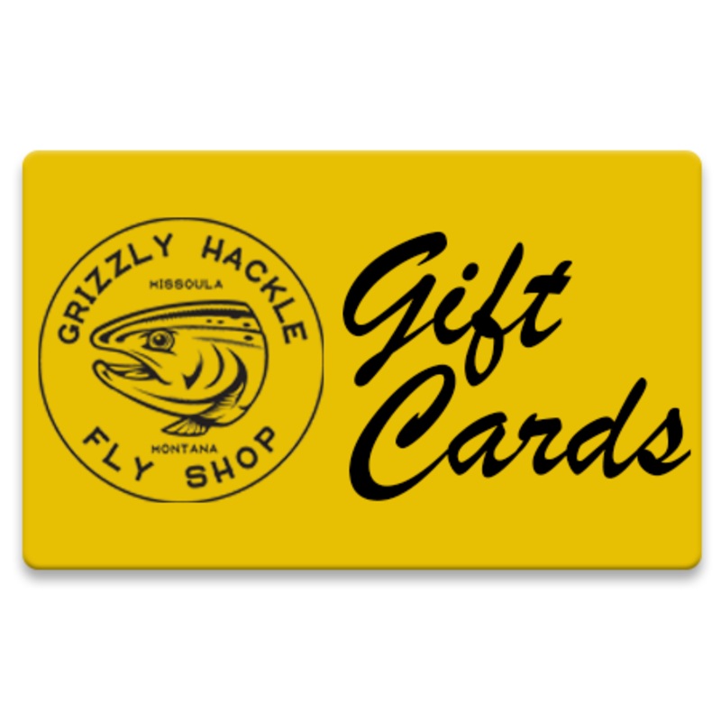 Grizzly Hackle Gift Card $10.00