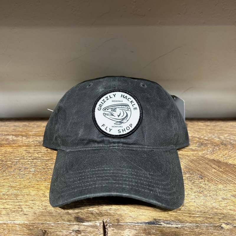 Grizzly Hackle Waxed Canvas Hat- Circle Fish Olive
