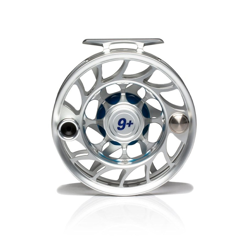 Hatch Iconic Fly Reel, 9 Plus Clear/Blue Large Arbor