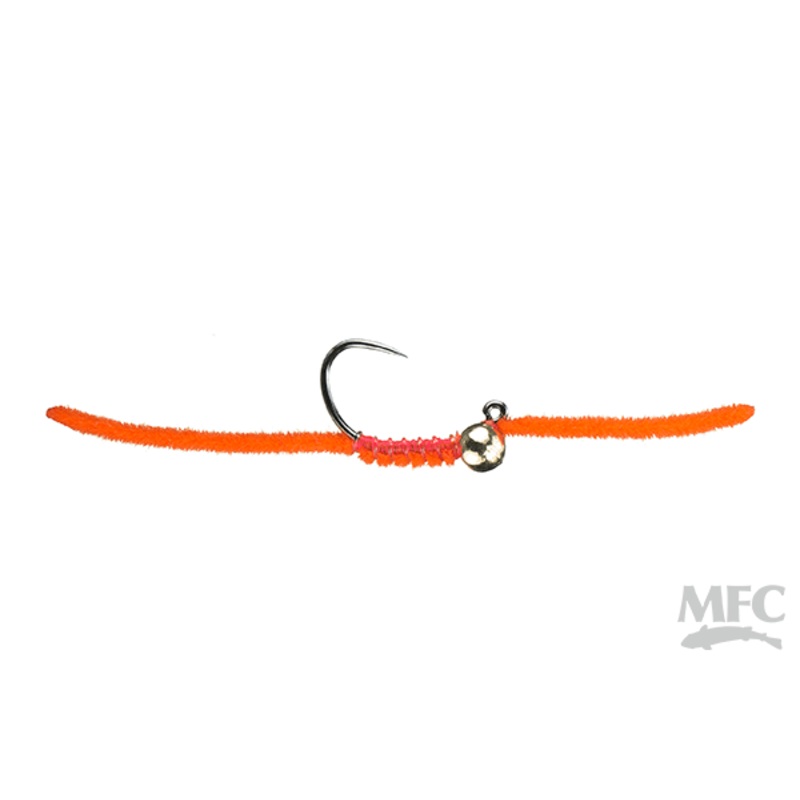 Jig San Juan Worm (6-pack) Fl. Fire Orange #10