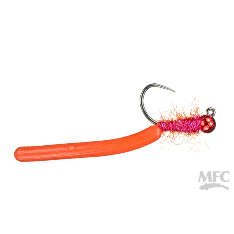 Jig Wonky Worm (6-pack) #10 Red