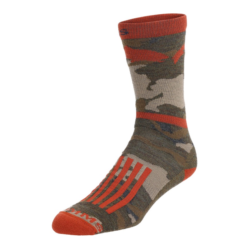 Simms M’s Daily Sock Regiment Camo Olive Drab Medium