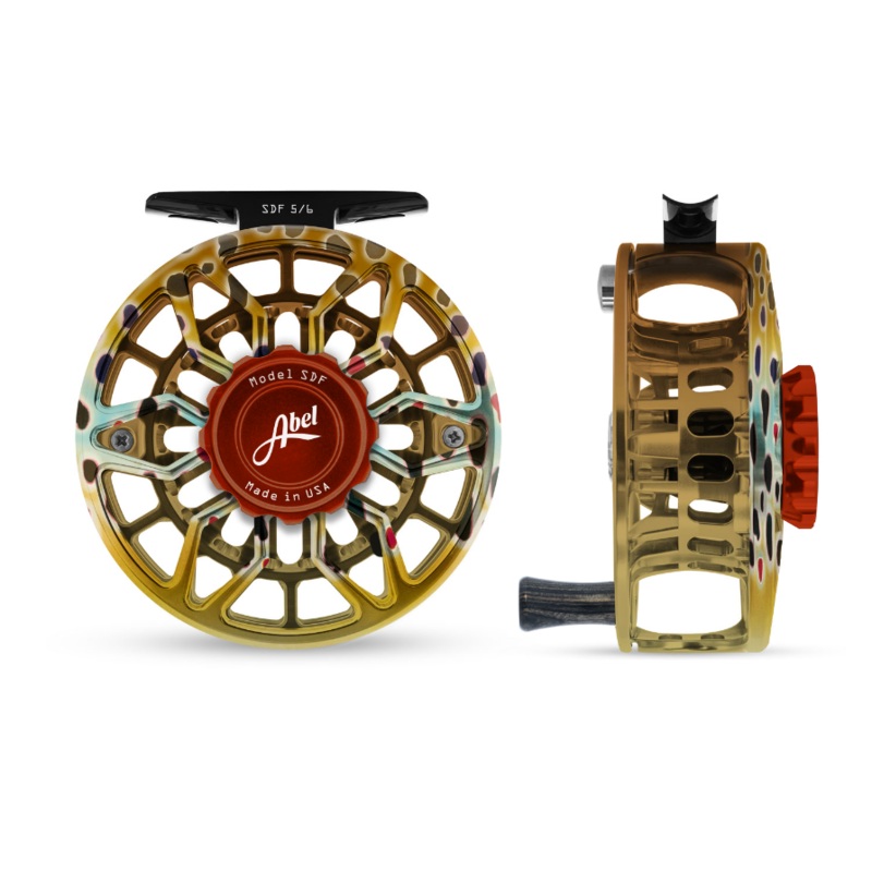 Abel SDF Series Fly Reel 5/6 Native Brown/Red Drag/Ebony- Ported