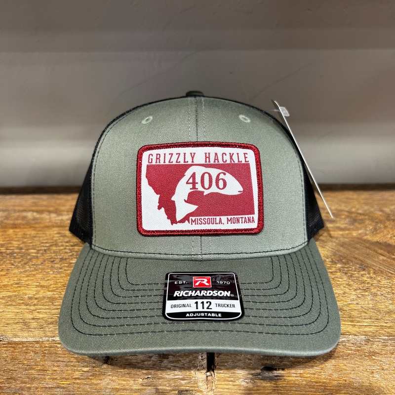 Grizzly Hackle 406 Hat Olive/Black