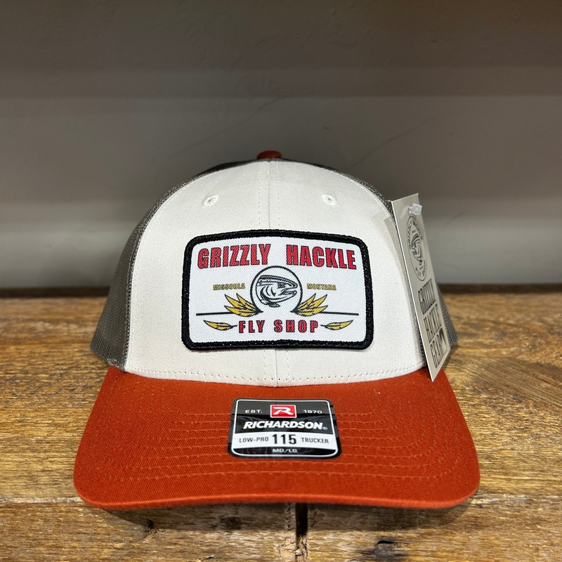 Grizzly Hackle Feathered Friends Hat Beige/Burnt Orange