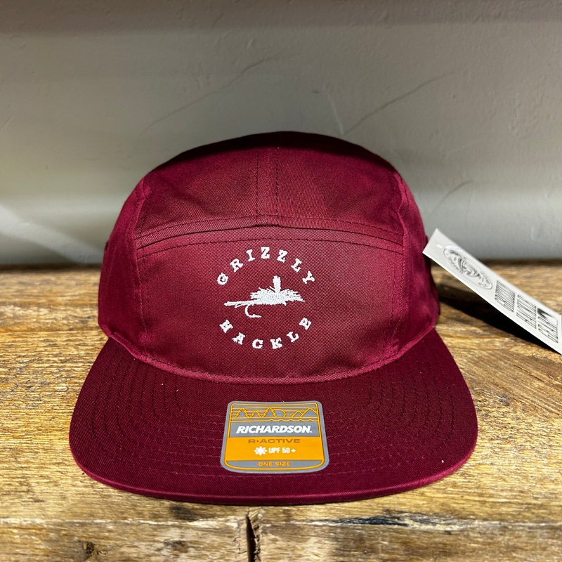 Grizzly Hackle Purple Haze 5-Panel Hat Maroon
