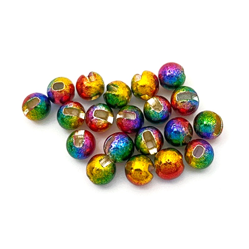 MFC Slotted Tungsten Lucent Beads (20 pack) Lucent Rainbow 2.4mm (3/32″)
