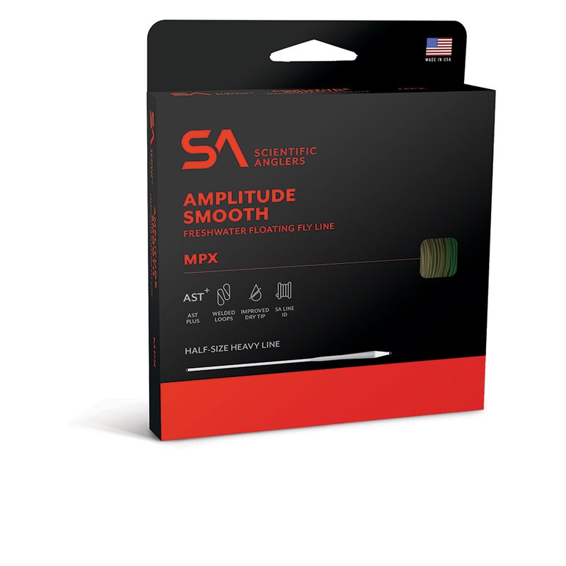 SA Amplitude Smooth MPX Fly Line WF3F Optic Green/Moss/Buckskin