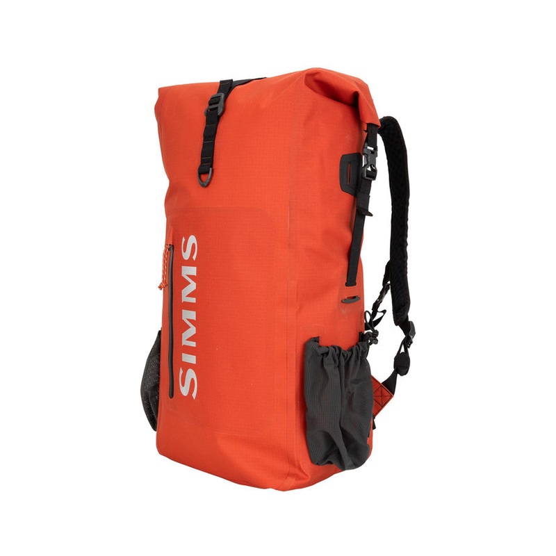 Simms Dry Creek Rolltop Backpack Simms Orange One Size (30 L)