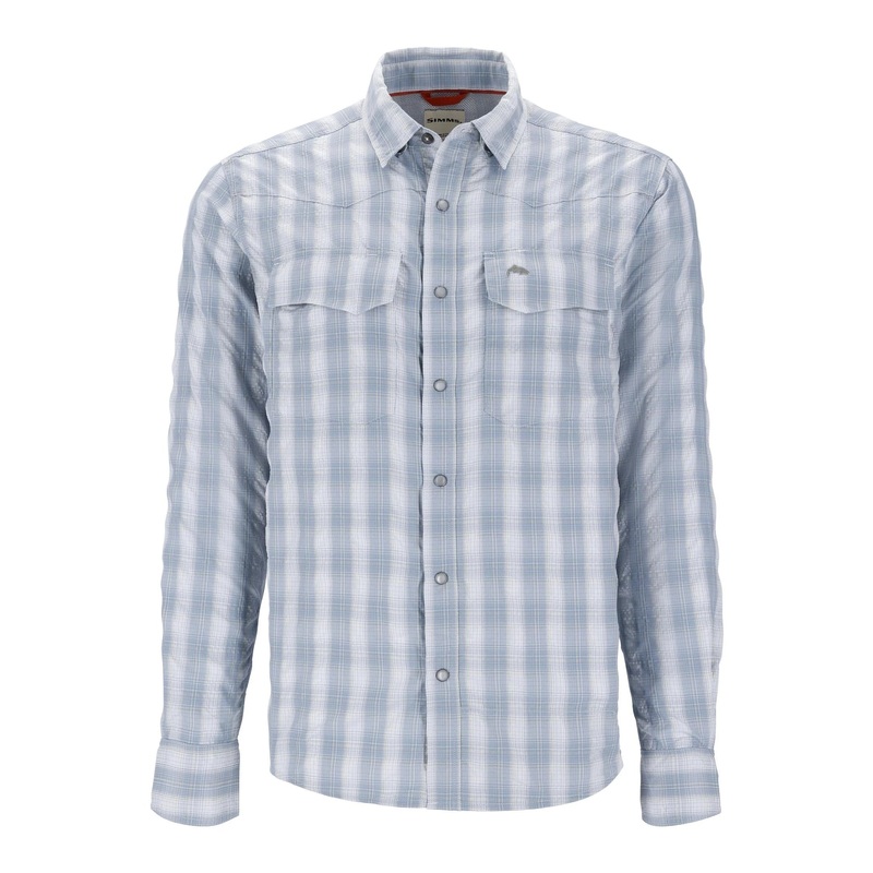 Simms M’s Big Sky LS Shirt Bimini Blue Small