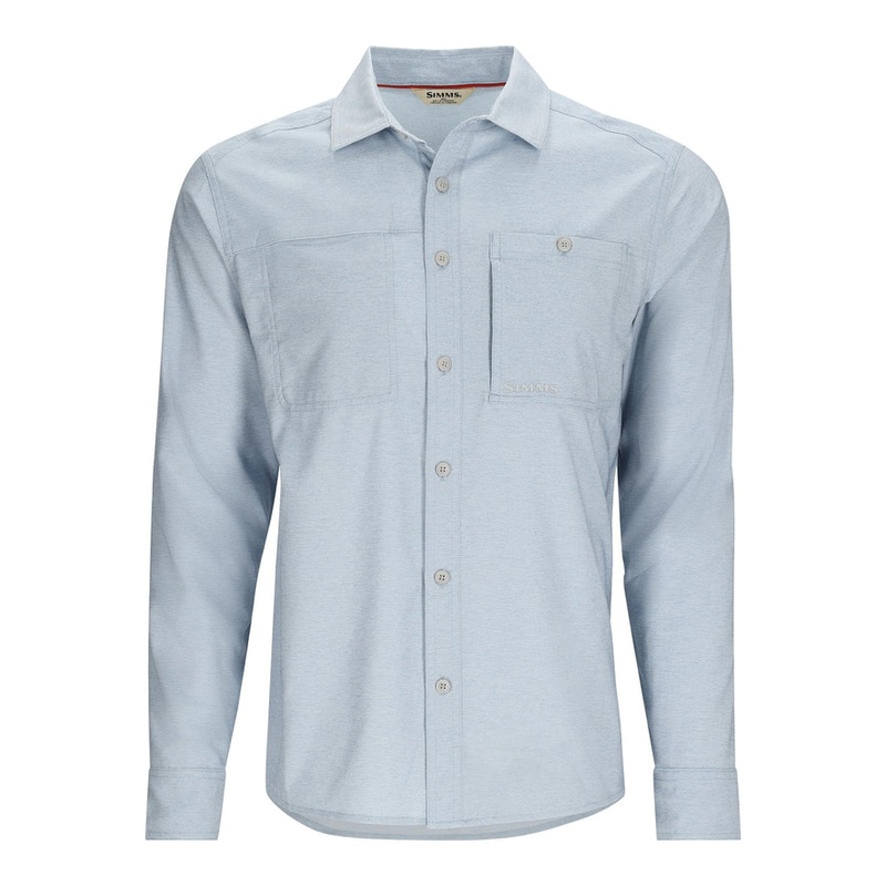 Simms M’s Challenger LS Shirt Steel Blue Small