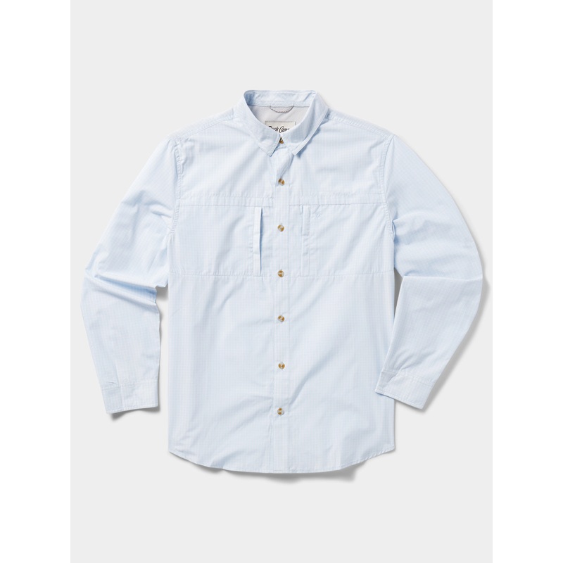 Duck Camp M’s Helm Long Sleeve Shirt Clear Skies Small