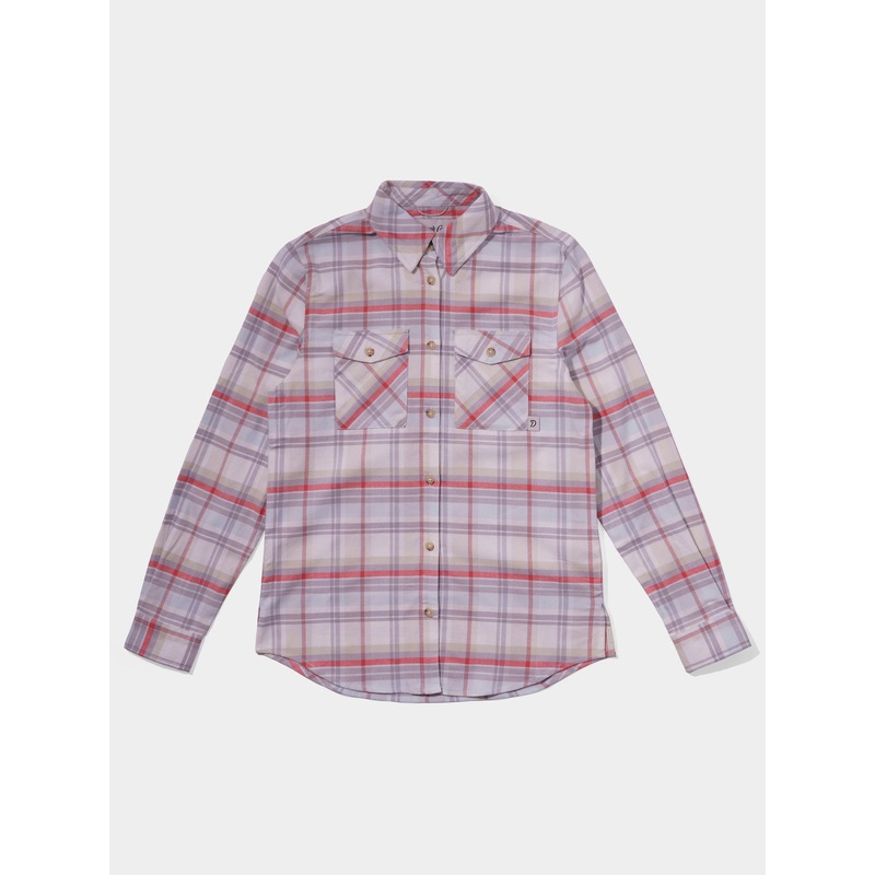 Duck Camp W’s Trailhead Twill Shirt Sanddollar Plaid X Small