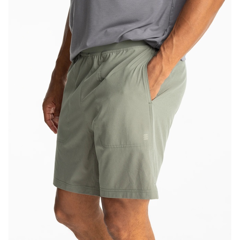 Free Fly M’s Lined Active Breeze Short 7″ Agave Green Small