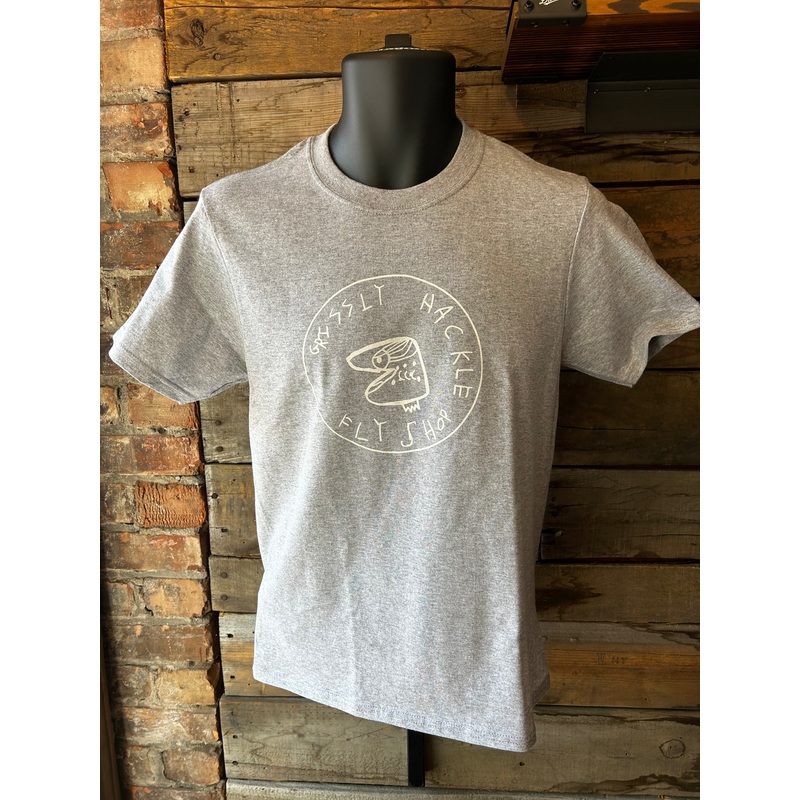 Grizzly Hackle “Bea’s Logo” Youth T-Shirt Grey X Small