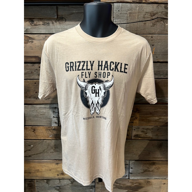 Grizzly Hackle “Bison” T-Shirt Tan Small