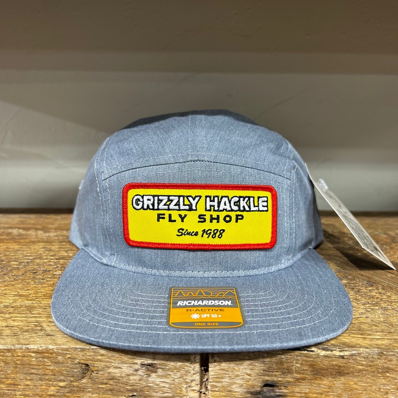 Grizzly Hackle Marquee 5-Panel Hat Grey