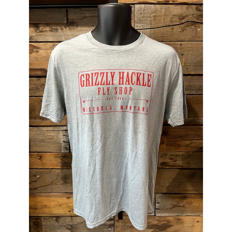 Grizzly Hackle “Patch” T-Shirt Grey Small