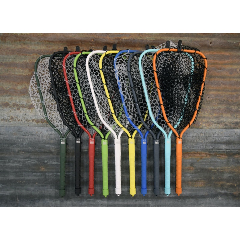 Rising Cerakote Brookie Net- 10″ Handle One Size Hunter Green Clear
