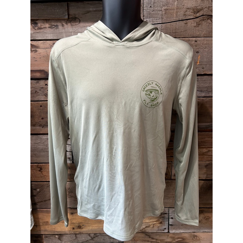 Grizzly Hackle “Est. 1988” Performance Sun Hoody Olive Small