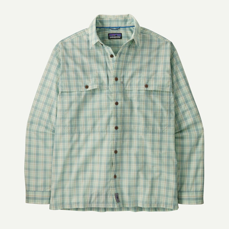 Patagonia M’s L/S Island Hopper Dipper: Rinsed Green Small