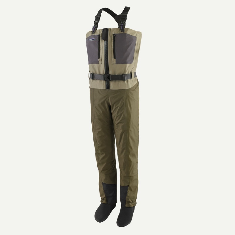 Patagonia Men’s Swiftcurrent Traverse Zip-Front Waders River Rock Green SSS