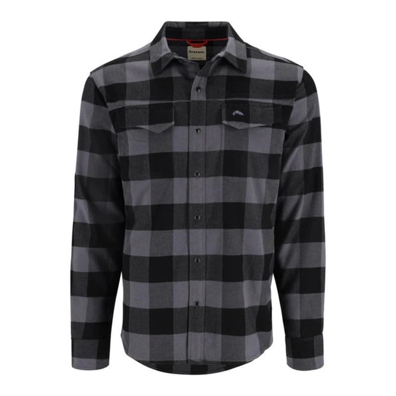 Simms M’s Gallatin Flannel Slate Buffalo Check Medium