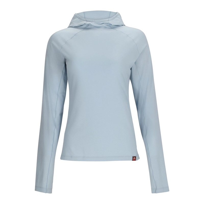 Simms W’s Glades Hoody w/ Circle Fish Logo Steel Blue Heather X Small