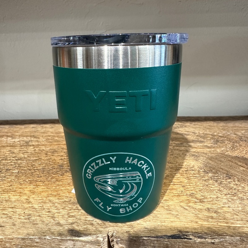 Yeti Rambler 16oz Stackable Cup Black Forest Green